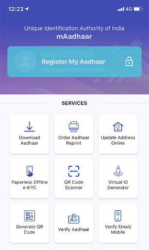 mAadhaar Screen 3
