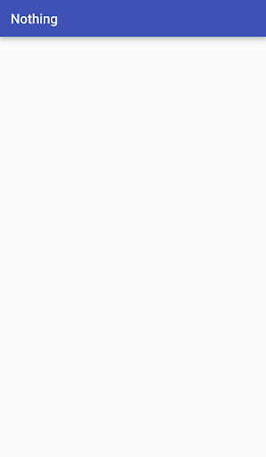 Android application Nothing screenshort