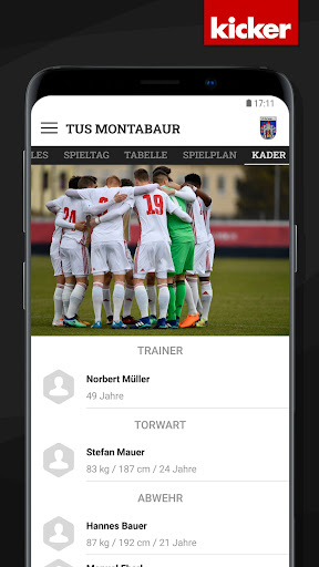 Android application TuS Montabaur screenshort