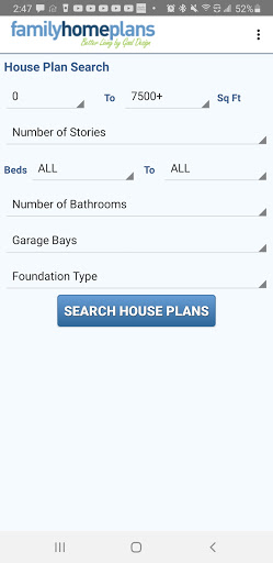 Family Home Plans Screen 2