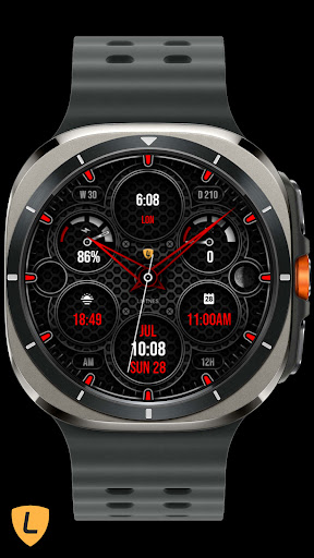 Android application Analog Watch Face 005 screenshort