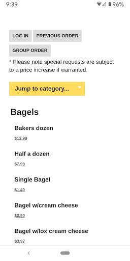 Abrahams Bagels Screen 2