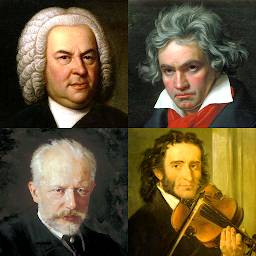 Imagen de icono Compositores famosos - Prueba