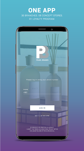Android application Pearl Brands screenshort