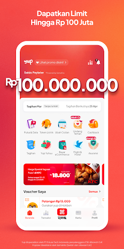 Android application YUP - Kredit Belanja Bunga 0%* screenshort
