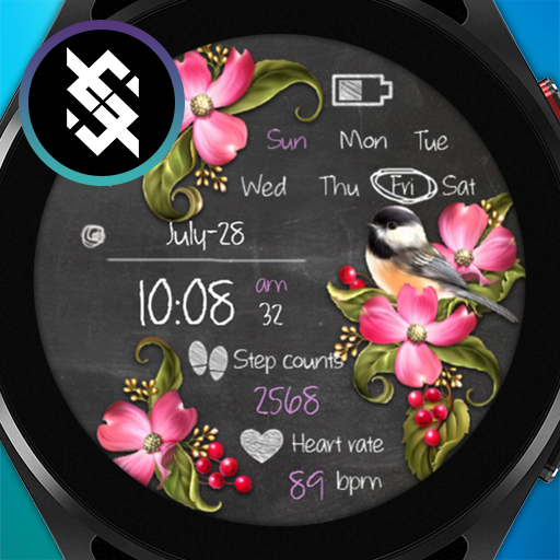 BFF62- Blackboard Art Bird logo