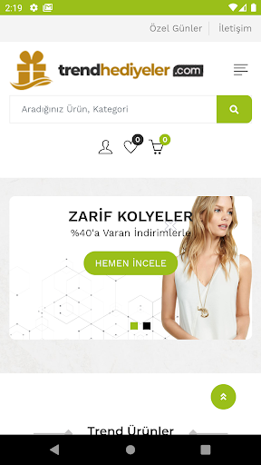Android application Trend Hediyeler screenshort