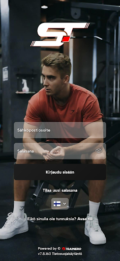 Android application Samuli Tolvanen Valmennukset screenshort