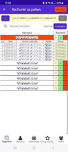 Driver Settlements Screen 3