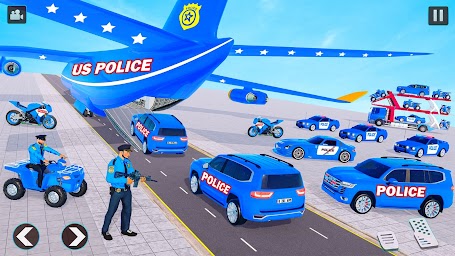 US Police Car Transport Games