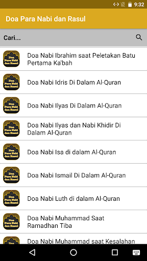Doa Para Nabi and Rasul