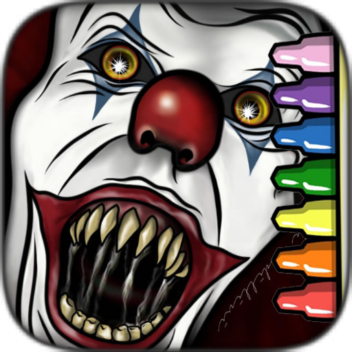 Horror Clown Coloring Pages  Icon