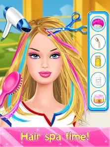 Barbie hair salon games