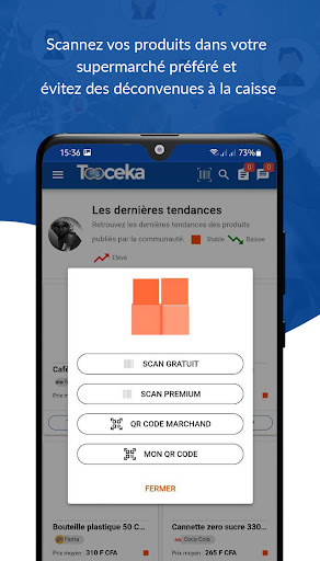 Android application Tooceka, Remboursez vos achats screenshort