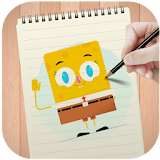 How to draw Spongebob icon