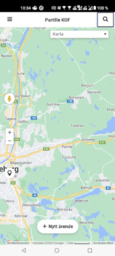 Android application Partille Vaktmästeri KOF screenshort