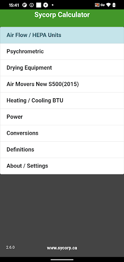 Android application Sycorp Calculator screenshort