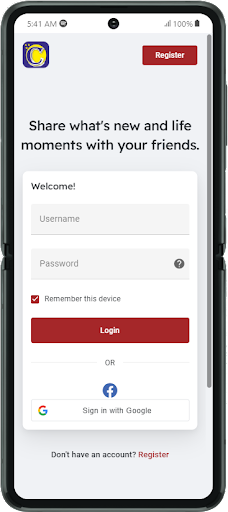 Android application ChrisConnect screenshort