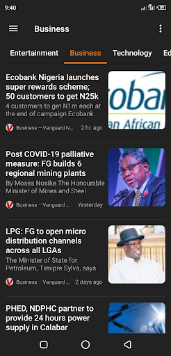 Nigeria News - Breaking News Screen 3