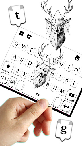 Deer Draw Keyboard Theme Screen 3
