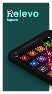 Relevo Square - Icon Pack Captura de pantalla