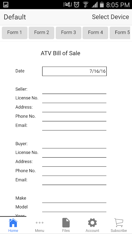 ATV Bill Of Sale - 0.0.3 - (Android)