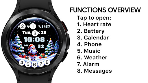 Android application AZ276 Christmas Santa Watch screenshort