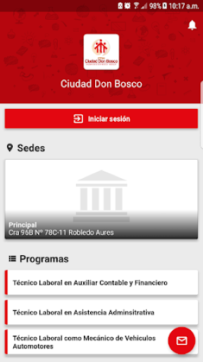Android application Ciudad Don Bosco screenshort