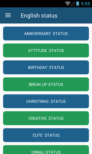 English Status Screen 3
