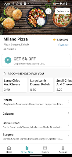 Milano Pizza Screen 3