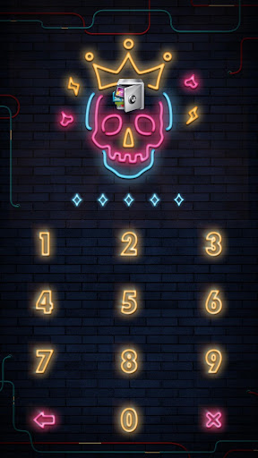 AppLock Live Theme Skull Screen 2