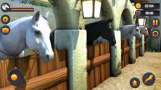 Virtual Wild Horse Family Sim