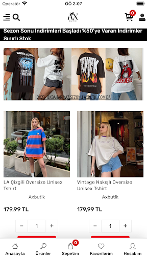 Android application Ax Butik screenshort
