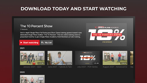 Screenshot of Graves Golf On-Demand