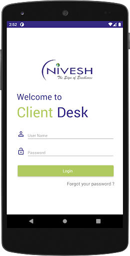 Android application Nivesh screenshort