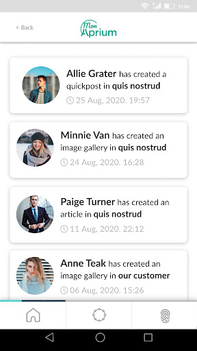 Android application Mon Aprium screenshort