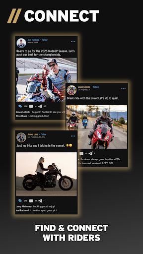 TONIT Motorcycle App Screen 3