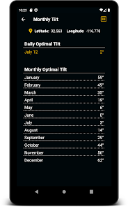 Screenshot 13 Optimal Tilt Angle - PV System android