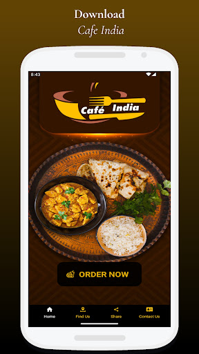 Android application Cafe India Mauchline screenshort