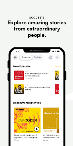 Android application BJR Podcast screenshort