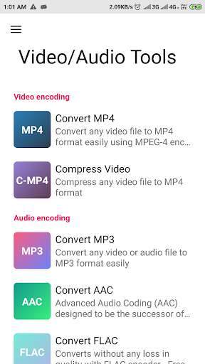 Android application Video to MP3 Converter, Video screenshort