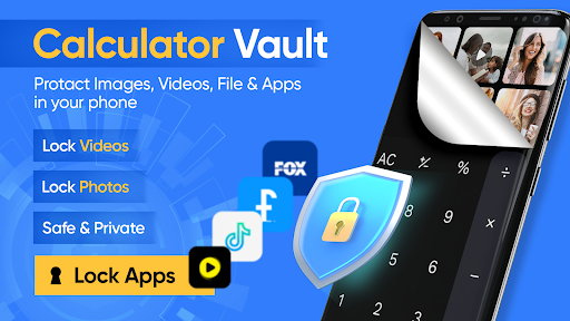 Android application Calculator: Photo Vault, Video screenshort