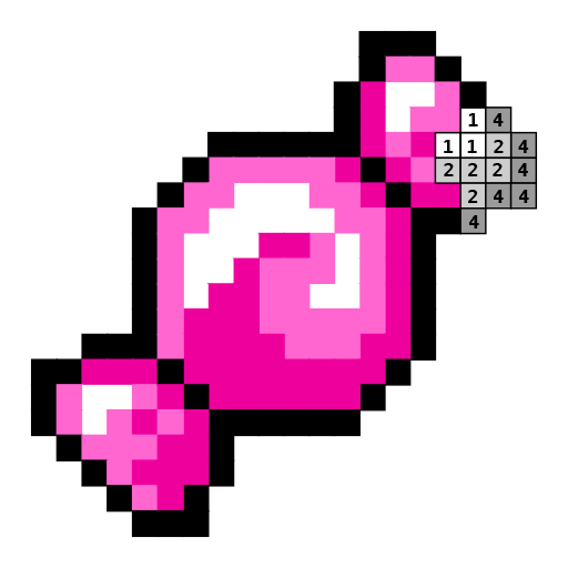 Candy - Coloring by number logo