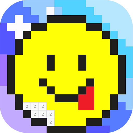 Pixel coloring color by number  Icon