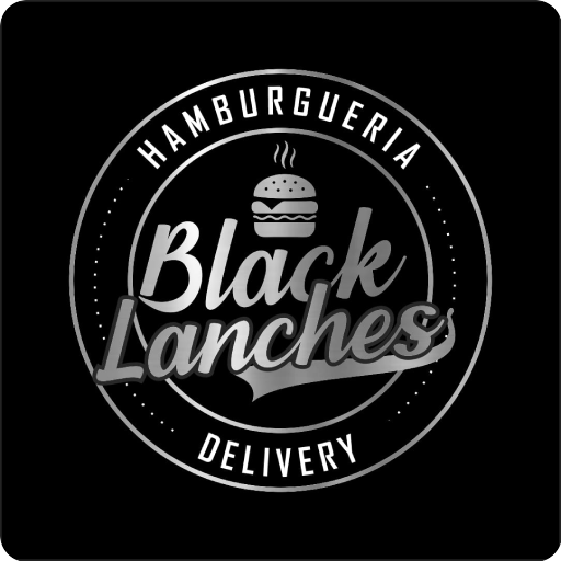 Black Lanches delivery logo