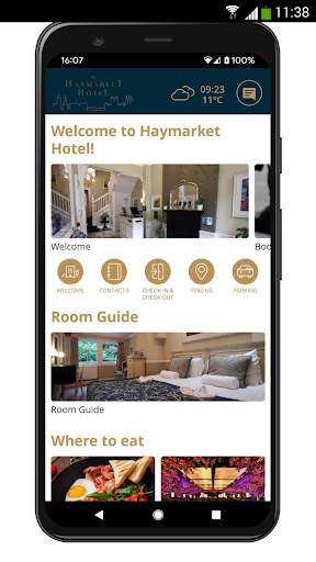Android application The Haymarket Hotel screenshort