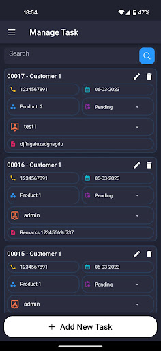 NP Task Screen 3