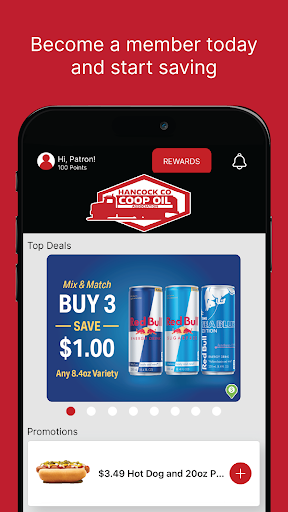 Android application Hancock County Coop Rewards screenshort