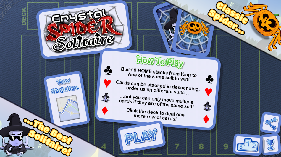 #8. Crystal Spider Solitaire (Android) 来自: Crystal Squid