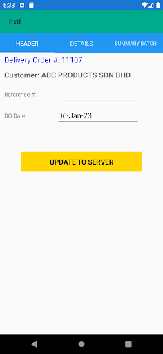 Asoft Delivery Order Screen 3